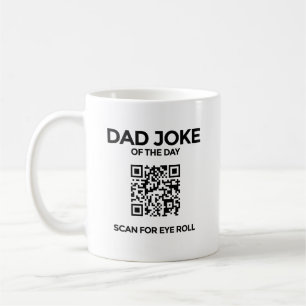 The QR Dad Joke Mug - White