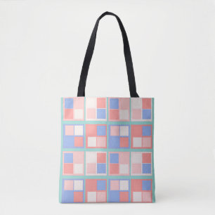The Quad Color Squares Tote Bag