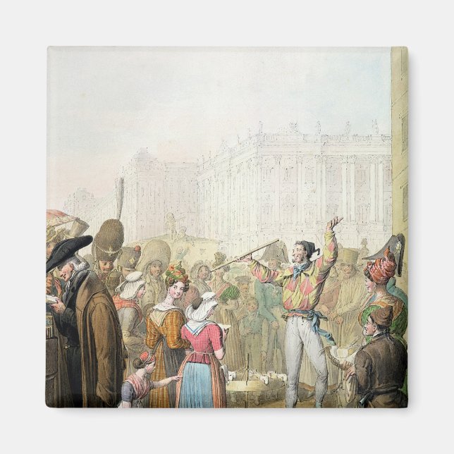 The Quai d'Ecole, Paris, 1831 Magnet (Front)