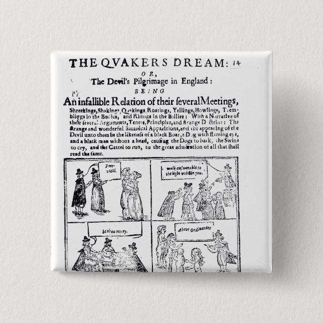 The Quakers Dream 15 Cm Square Badge (Front)