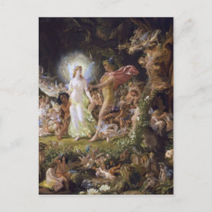 The Quarrel of Oberon and Titania Postcard