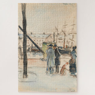 The Quays in Rouen – Camille Pissarro Jigsaw Puzzle