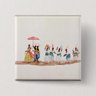 The Queen and her Suite 15 Cm Square Badge