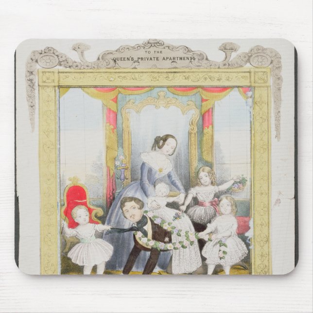 The Queen and Prince Albert at Home Mouse Mat (Front)