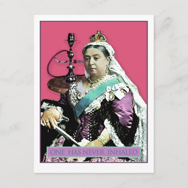 The Queen and The Hookah Postcard (Front)