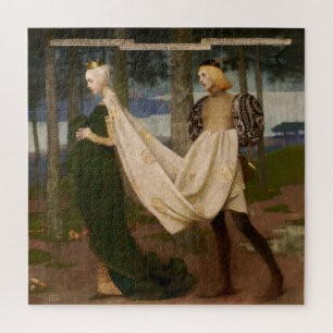 The Queen and the Page by Marianne Stokes Jigsaw Puzzle
