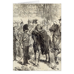 The Queen distributing Victoria Crosses
