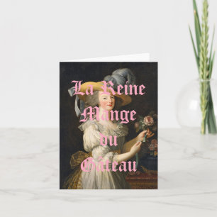 The Queen Eats Cake Card