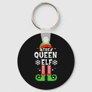 The Queen Elf Christmas Family Matching Pajamas Qu Key Ring