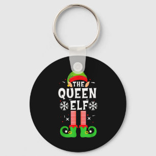 The Queen Elf Christmas Family Matching Pajamas Qu Key Ring