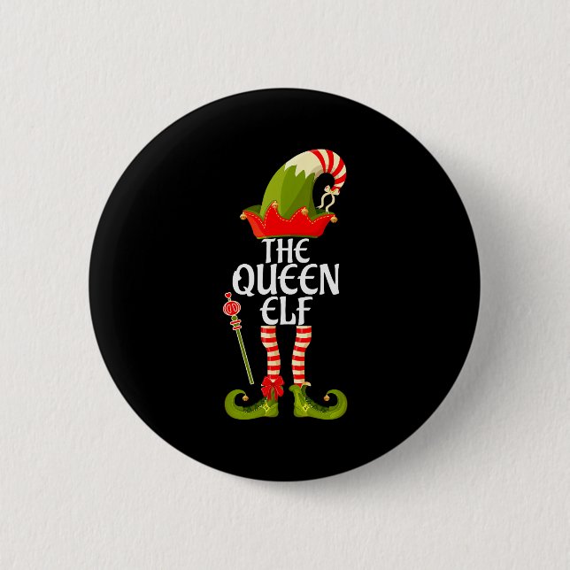 The Queen Elf Family Matching Christmas 2023  6 Cm Round Badge (Front)