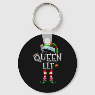 The Queen Elf Shirt Matching Family Christmas Elf  Key Ring