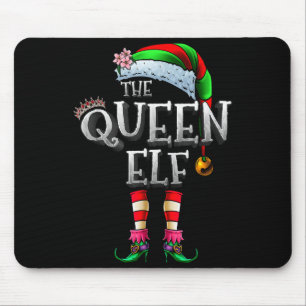 The Queen Elf Shirt Matching Family Christmas Elf Mouse Mat