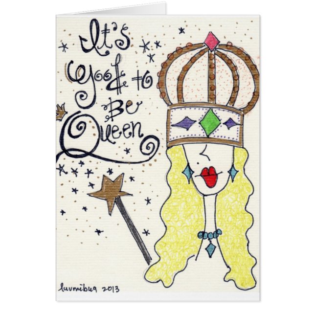 The "Queen" from my "Party Girl" original Art (Front)