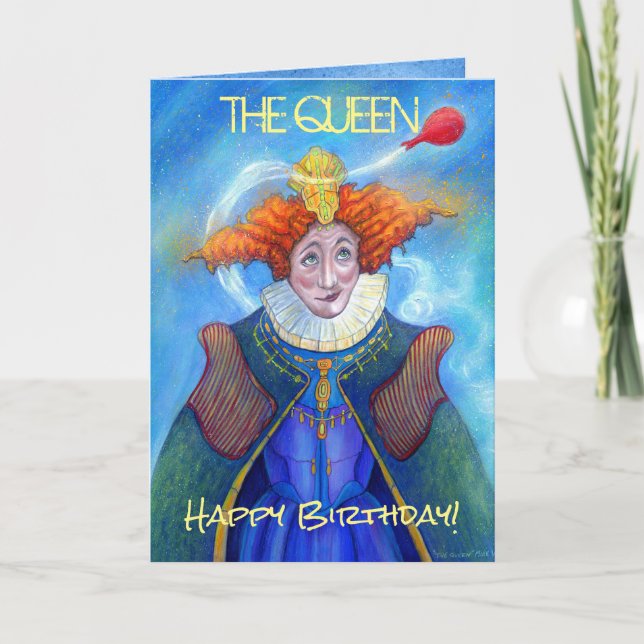 The Queen Happy Birthday Card, Card (Front)