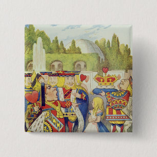 The Queen has come! And isn't she angry.' 15 Cm Square Badge