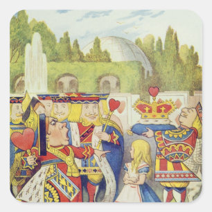 The Queen has come! And isn't she angry.' Square Sticker