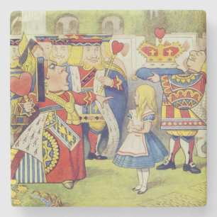 The Queen has come! And isn't she angry.' Stone Coaster