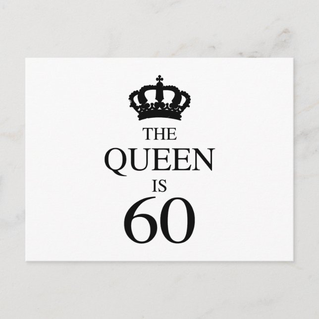The Queen Is 60 Postcard (Front)