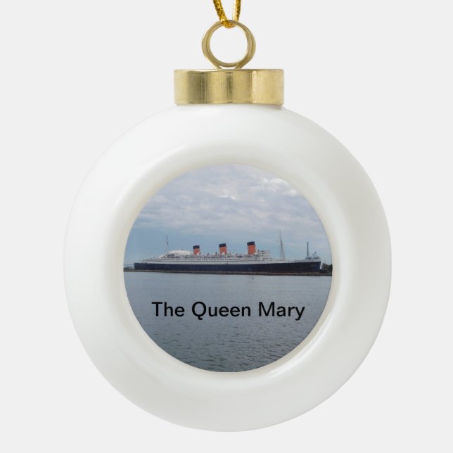 The Queen Mary Christmas Ornament (Front)