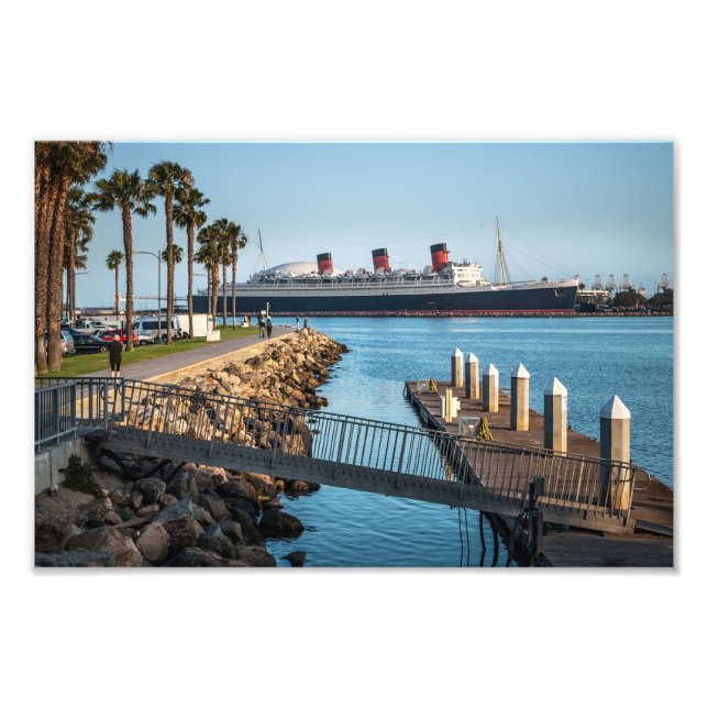 The Queen Mary Long Beach California Photo Print (Front)