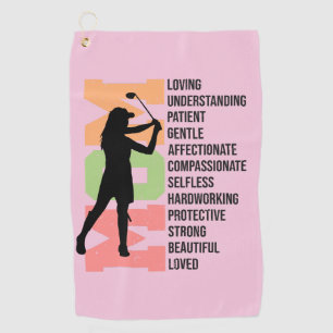 The Queen Mum Golf Towel