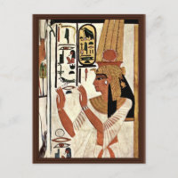 The Queen Nefertari In Prayer Stance By Maler Der