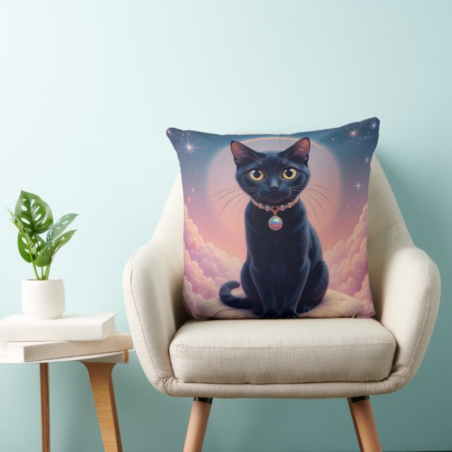 The Queen Of Black Cat Heaven Cushion (Chair)