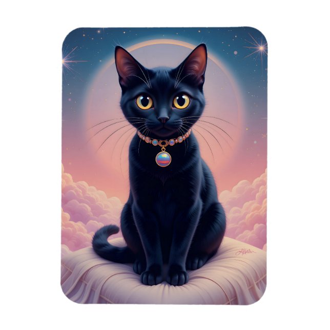The Queen Of Black Cat Heaven Magnet (Vertical)