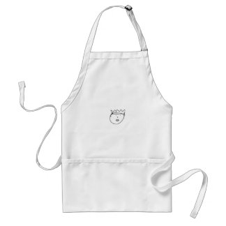 The Queen of England Drawing by Han Standard Apron
