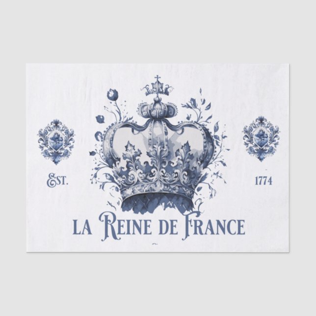 The Queen of France Tissue Paper (Front)