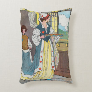 The Queen of Hearts Made Some Tarts, Nursery Rhyme Decorative Cushion