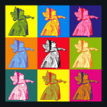 The Queen of Hearts Pop Art Poster<br><div class="desc"></div>