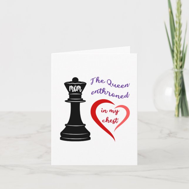 The Queen of My Heart Card (Front)
