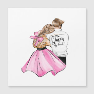 The Queen of my heart valentine day couple in love