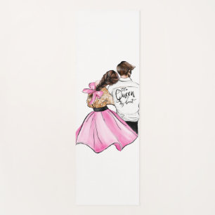 The Queen of my heart valentine day couple in love Yoga Mat