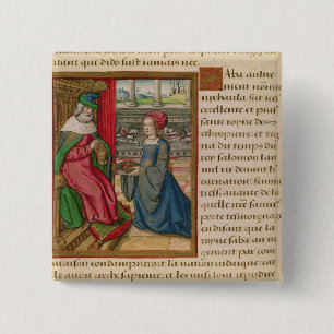 The Queen of Sheba 15 Cm Square Badge