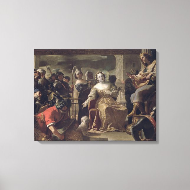 The Queen of Sheba before Solomon Canvas Print (Front)