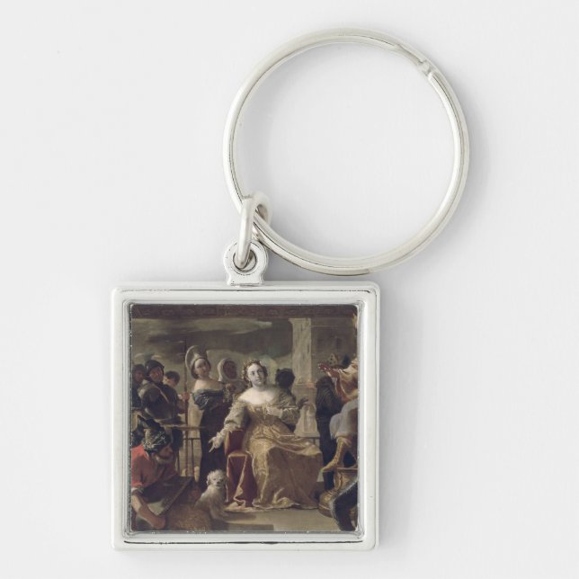 The Queen of Sheba before Solomon Key Ring (Front)