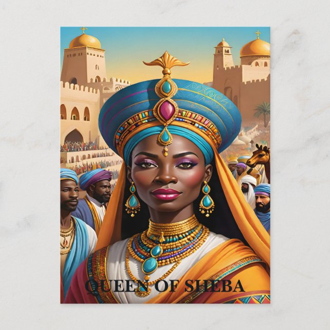 The Queen of Sheba Christian Postcard (Front)