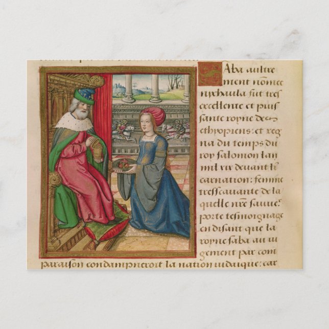 The Queen of Sheba Postcard (Front)