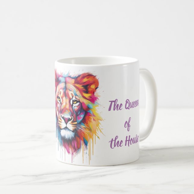 The Queen of the House Coffee Mug (Front Right)