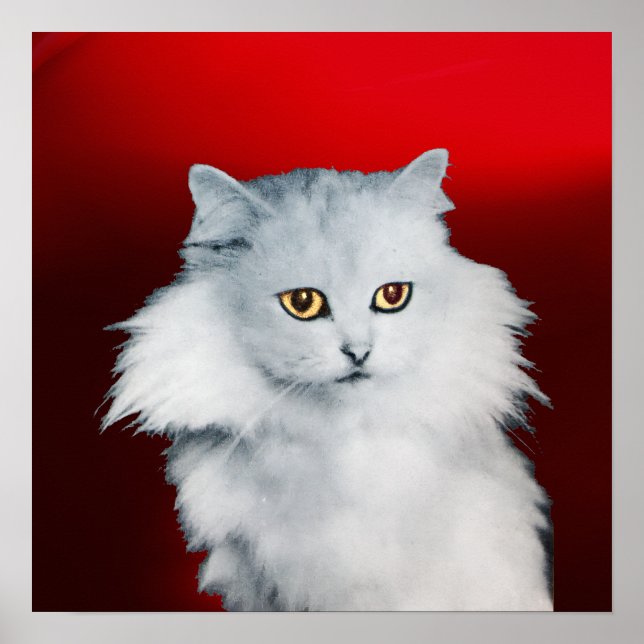 THE QUEEN OF WHITE CATS ,Red Ruby Poster (Front)