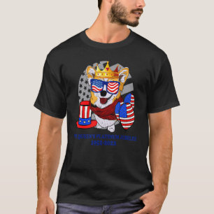 The Queen Platinum Jubilee Corgi With Crown Dog P T-Shirt