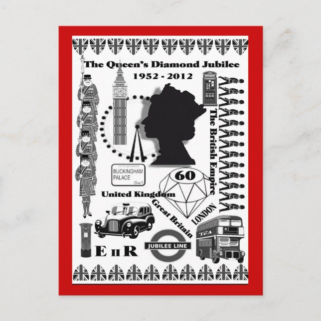 The Queens Diamond Jubilee Commemorative Postcard (Front)