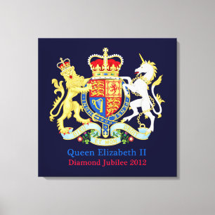 The Queen's Diamond Jubilee Crest Canvas Print