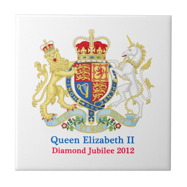 The Queen's Diamond Jubilee Crest Tile (Front)