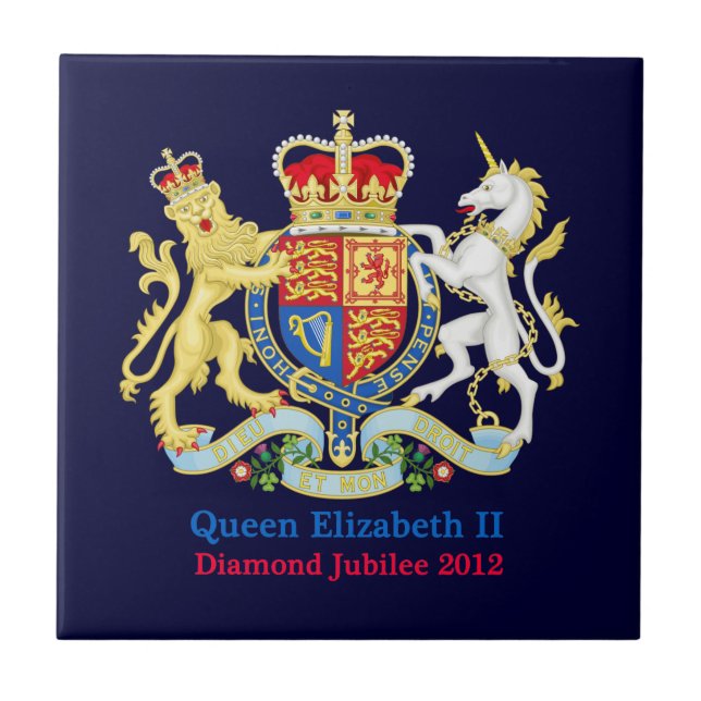 The Queen's Diamond Jubilee Crest Tile (Front)