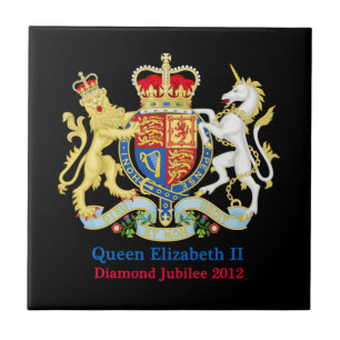 The Queen's Diamond Jubilee Crest Tile