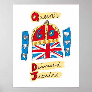 The Queen's Diamond Jubilee Emblem Poster